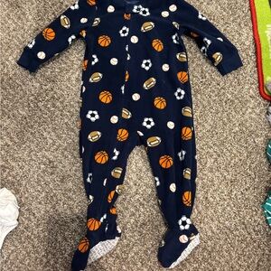 Carter's Blue and Orange Sports Footies